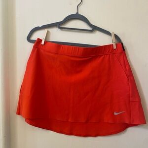 Nike Golf Dri-FIT Skirt Women’s Medium Orange Performance Activewear